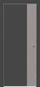 Межкомнатная Дверь Каркасно-Щитовая Triadoors Concept Дарк Грей 709 ПО Без Стекла с Декором Дуб Серена Каменно-Серая / Триадорс