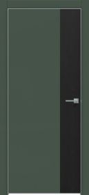 Межкомнатная Дверь Каркасно-Щитовая Triadoors Concept Дарк Грей 709 ПО Без Стекла с Декором Дуб Серена Графит / Триадорс