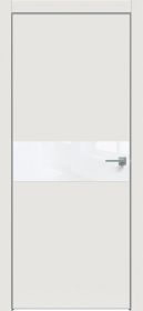 Межкомнатная Дверь Каркасно-Щитовая Triadoors Concept Белоснежно Матовая 707 ПО Без Стекла с Декором Белый Глянец / Триадорс