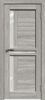 Межкомнатная Дверь Verda Матрикс М-19 Беленый Дуб Серый со Стеклом Сатинато / Верда