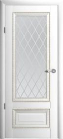 Межкомнатная Дверь Verda Версаль 1 Белая со Стеклом Метелюкс Ромб / Верда