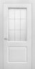 Межкомнатная Дверь Verda Роял 2 Белая со Стеклом Сатинато Гравированное / Верда