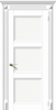Межкомнатная Дверь Verda Симфония-Н Рал со Стеклом Белое Матовое Кристалл / Верда
