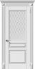 Межкомнатная Дверь Verda Версаль-Н Белая со Стеклом Белое Матовое Кристалл / Верда