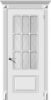 Межкомнатная Дверь Verda Нюкторн Белая со Стеклом Белое Матовое Кристалл / Верда