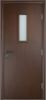 Строительная Дверь Verda ДПО ПВХ 60 Венге с Огнеупорным Стеклом / Verda