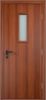 Строительная Дверь Verda ДПО 60 Ламинированная Итальянский Орех с Огнеупорным Стеклом / Verda