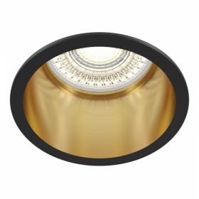 Встраиваемый Светильник Maytoni Technical Reif DL049-01GB Черный с Золотом, Алюминий