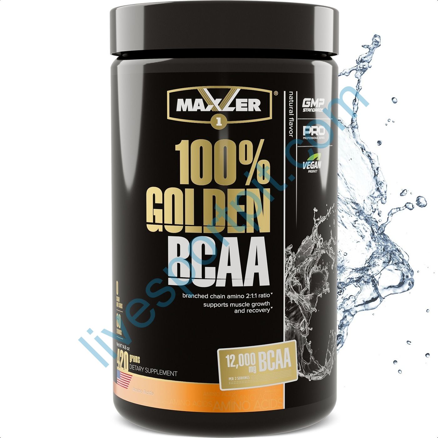 Аминокислоты 100% Golden BCAA 2:1:1 420 г Maxler