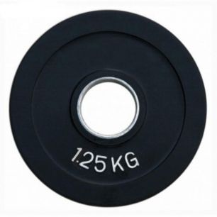 Диск олимпийский обрезиненный черный с хватом 1,25 кг RCP18-1.25 
