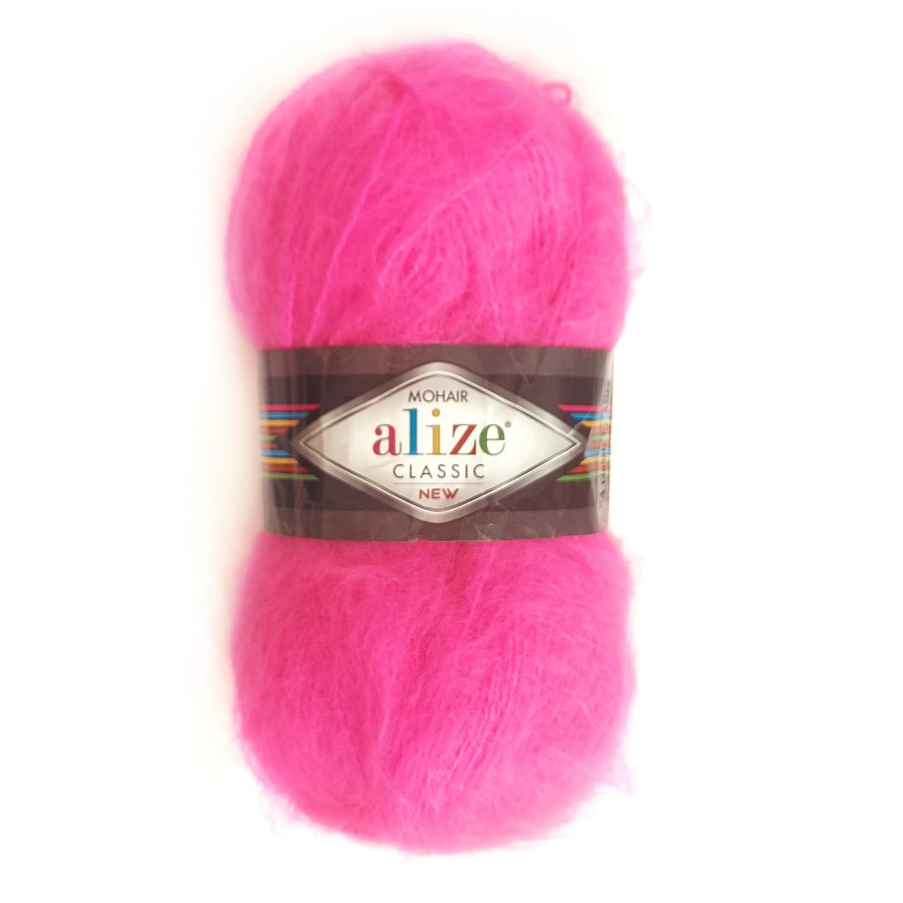 Alize Mohair classic new 157 розовый неон