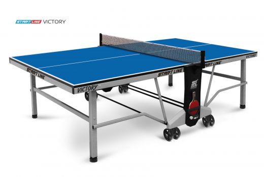 Теннисный стол Victory blue – передовая модель теннисного стола для помещений с уникальным механизмом трансформации