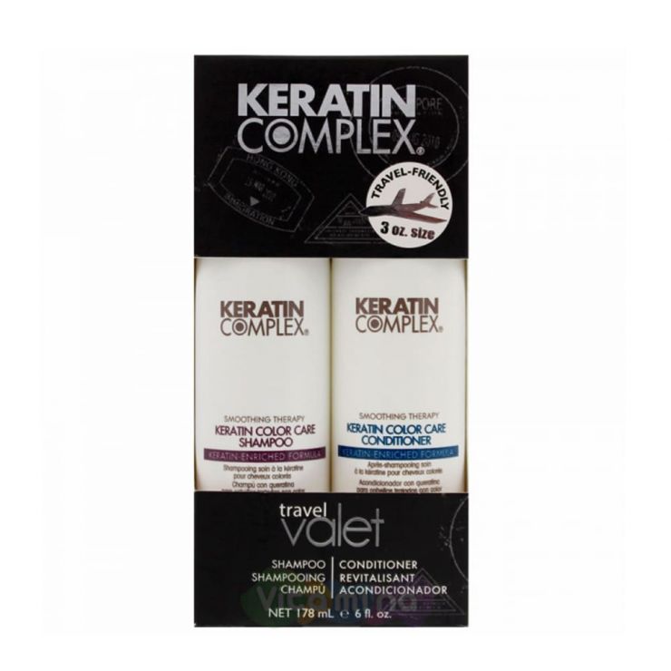 Keratin Complex Дорожный набор "Гладкость окрашенных волос" Travel Valets Color Care (Shampoo/Conditioner)