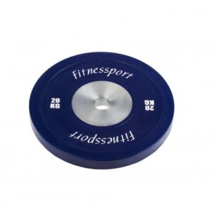 Бамперный диск для кроссфита Fitnessport синий 20 кг RCP22-20 