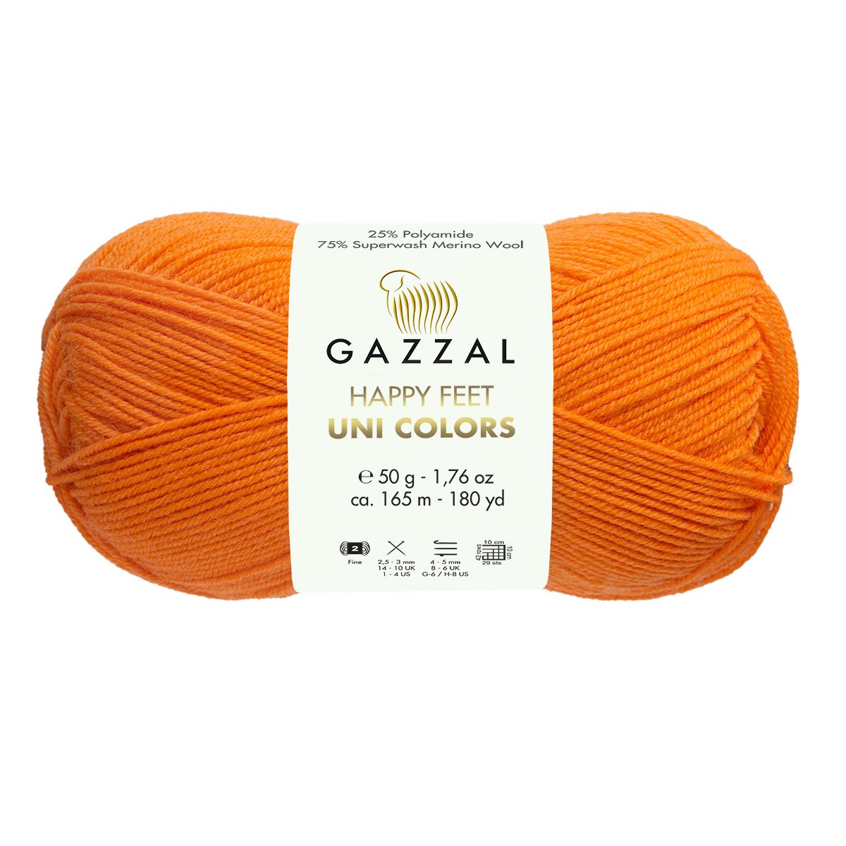 Gazzal Happy feet unicolor 3571 оранжевый
