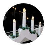 Рождественская горка 7 свечей WHITE konstsmide