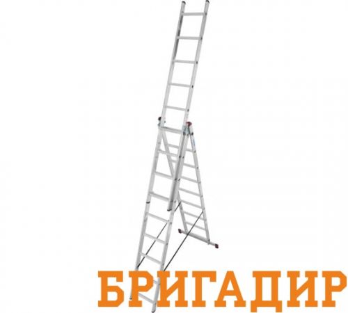 Лестница трёхсекционная на 9 ступеней (2,5х6м)
