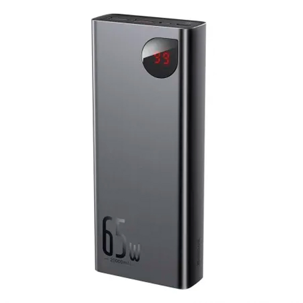 Baseus Adaman Metal Digital Display Quick Charge Power Bank 20000mAh 65W Black (PPIMDA-D01)