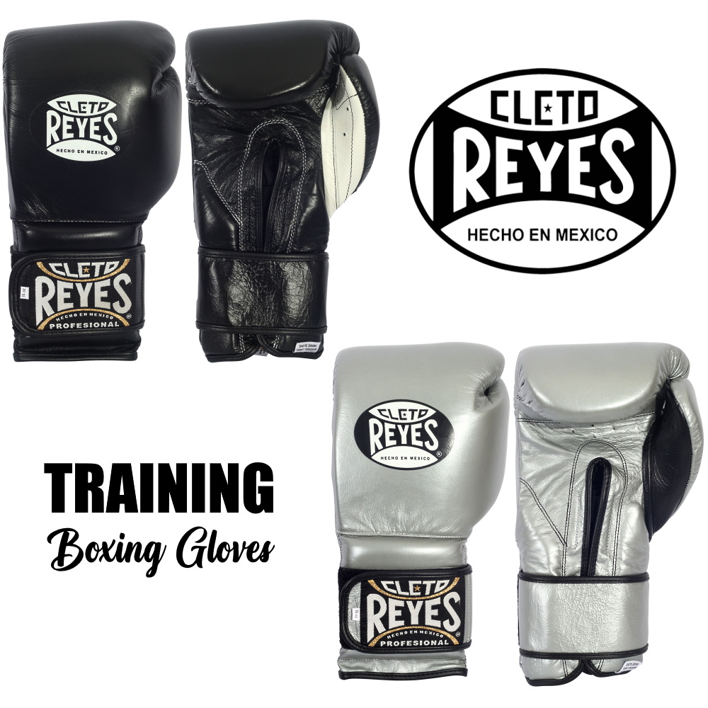 Боксерские перчатки Cleto Reyes Training Black-Silver