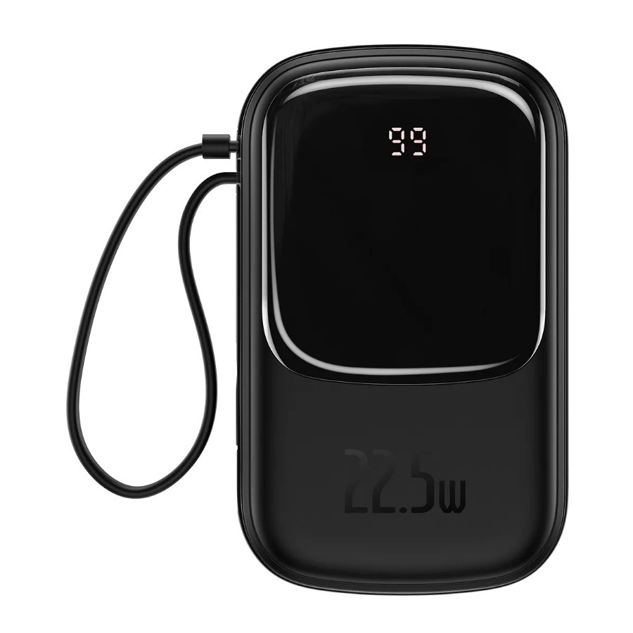 Baseus Qpow Digital Display quick charging power bank 20000mAh 22.5W (With Type-C Cable)Black