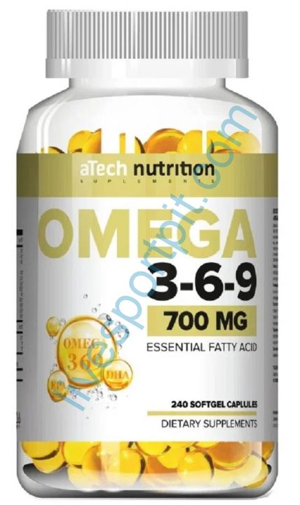 Омега-3-6-9 700 мг 240 капсул aTech Nutrition