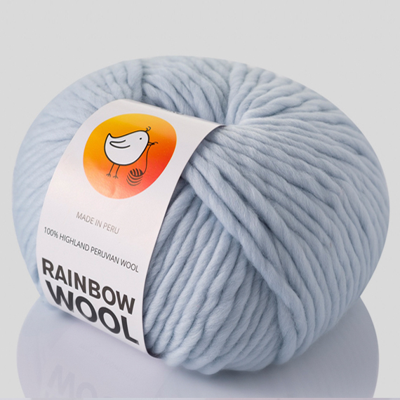 Rainbow Wool Blue Powder