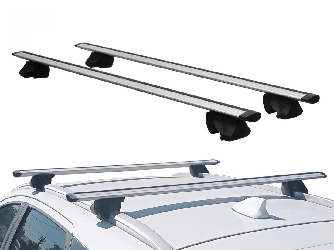 Багажник на интегрированные рейлинги Lada Xray / Lada Xray Cross, Inter Integra, крыловидные дуги