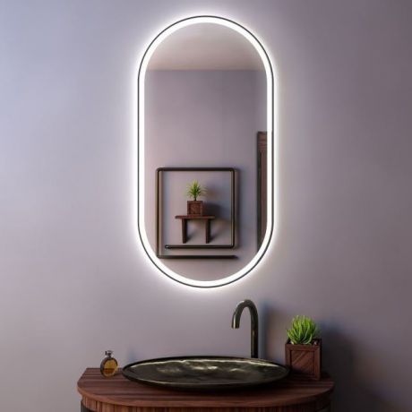 Зеркало овальное с подсветкой "BERTINA" Arlight Q12