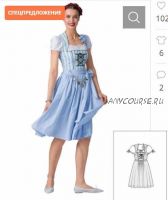 Платье и фартук №124 — выкройка из Burda 9/2015 (Burda Style)