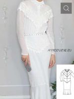 Платье приталенного силуэта №117 — выкройка из Burda 8/2013 (Burda Style)