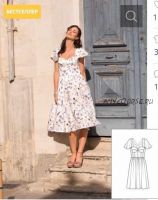 Платье с облегающим лифом №112 — выкройка из Burda 5/2018 (Burda Style)