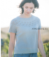 [Домоседка] Пуловер с ажурной кокеткой «Adelaide» (Изабель Крамер)