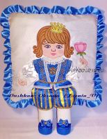 [Embroedery] Вышивальный дизайн 'Кукла маленький принц на подушку' (Xsenia_V)