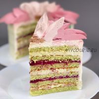 [Make Cake] Бисквитный торт «Фисташка - Смородина» (Анастасия Лазарева)
