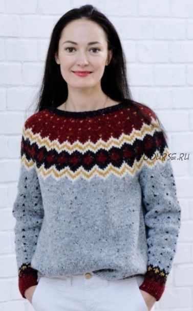 [Вязание] Лопапейса Gerda round yoke sweater (katerynakvachuk)