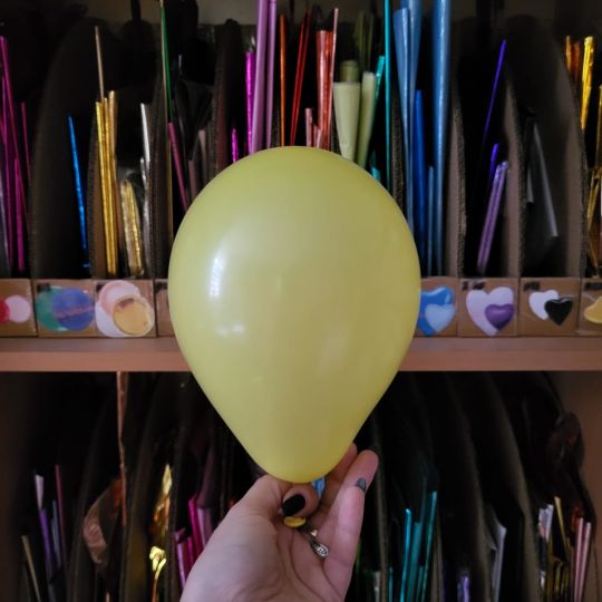 МИКРО шарик Жёлтый латексный с гелием
