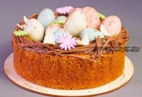 [Pastry School] Торт «Корзина с пасхальными яйцами» (Елена Крохмаль)