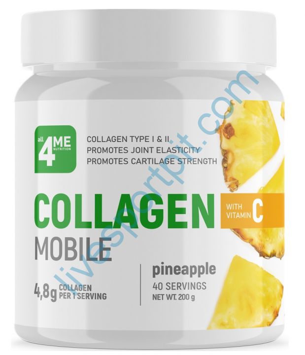 Препарат для суставов и связок Collagen + vitamin C 200 гр. 4Me Nutrition