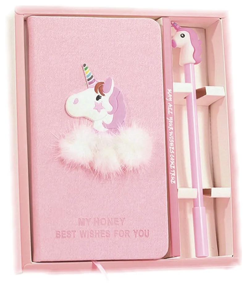 Подарочный набор MyPads F0211 розовый единорог блокнот+ручка
