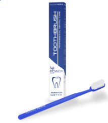 Зубная щетка Life power: toothbrush blue/white — за 130 руб 2 у.е./1б.