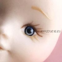 [astahova__anna] Лепка глаз куколки, полимерная глина (Анна Астахова)