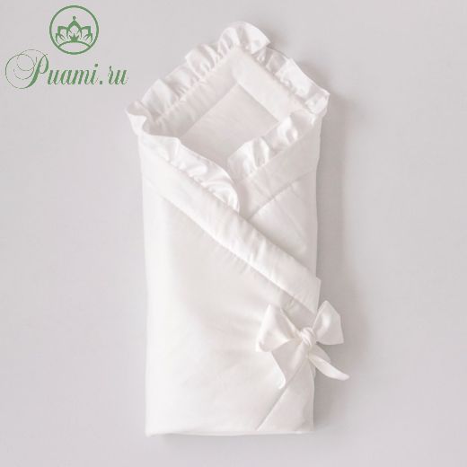 Одеяло-конверт на выписку «Сатин», рост 90x90 см, цвет молочный
