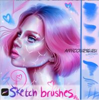 Мини-Набор: Кисти для Procreate «Скетч» / Sketch Brushes mini-set for Procreate (Sandra Winther Art)