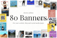 [Creativemarket] 80 Banners - Stories Edition