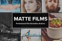[CreativeMarket] 33 Pro Matte Film Actions / Эмуляция эффекта реалистичного матового фильма