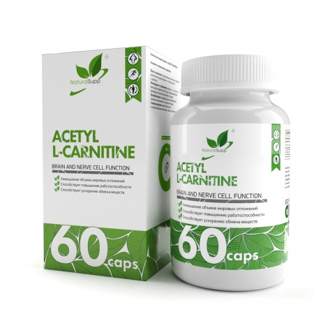 Ацетил Л-карнитин, 550 мг, 60 капсул