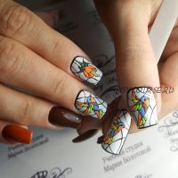 Дизайн ногтей 'Витражи' (Мария Болотова)
