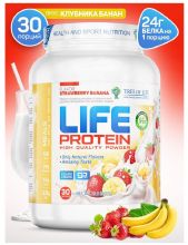 Многокомпонентный сывороточный протеин Life Protein 907г Tree of life Клубника-Банан