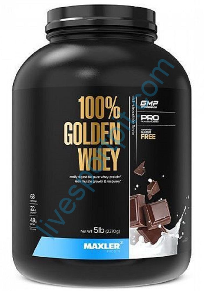 Сывороточный протеин 100% GOLDEN WHEY Pro 5 lb 2270 г Maxler