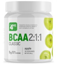 Аминокислоты BCAA 2:1:1 200 г 4Me Nutrition Яблоко
